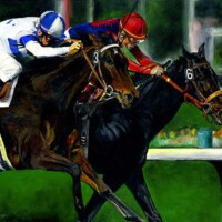 Breeders Cup - Acrylic on board